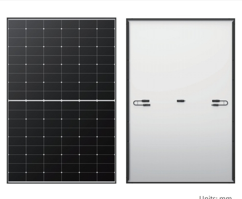 Longi-Solarmodul 445W 450W 455W Schwarzrahmen-Einzelsolarzelle für Effizienzsteigerung