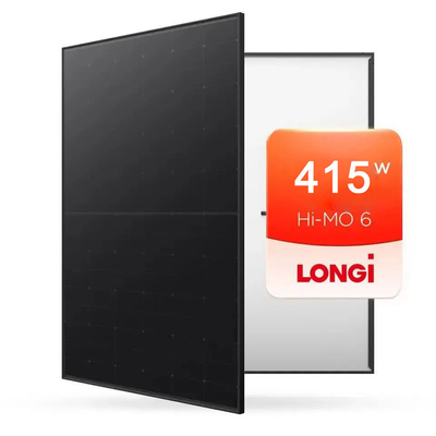 Longi Modul Mono Kristalline Halbzellen 415W All Black Solarzellen für das Sonnensystem