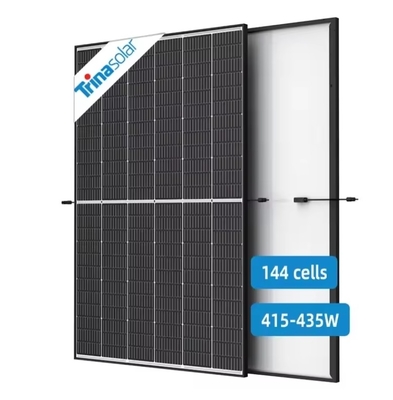 415w 420w 425w 430w 435w Halbzell-Schwarzrahmen-Solarpanel mit IP 68-Kennungsbox