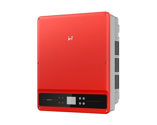 50 kW 60 kW kommerzieller Wechselrichter in Rot mit maximal 96 A Ausgangsstrom und IP65-Schutz
