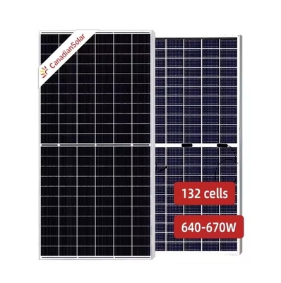 BiHiKu7 CS7N Mono PERC 640W-670W PV-Panel 210mm Halbschnitt Solarmodul mit Materialien