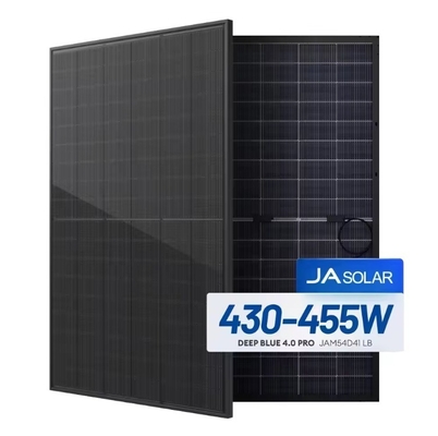 JA Solarmodul N Typ JAM54D41 LB Mono All Black Bifacial 430W 435W 440W 445W 450W 455W Photovoltaik-Solarkollektor