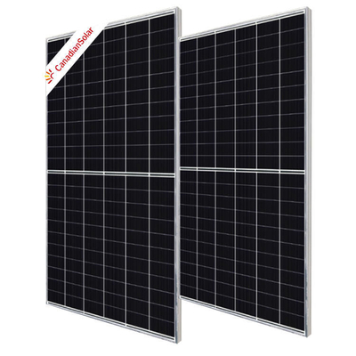 Solarenergiesystem Leuchtende kanadische zweigliedrige N-Typ Mono Perc-Solarkollektor für den Haushalt