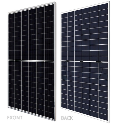 PERC Technologie Bifacial PV Panel 585w Anodisierte Aluminiumlegierungsrahmen Solarmodul