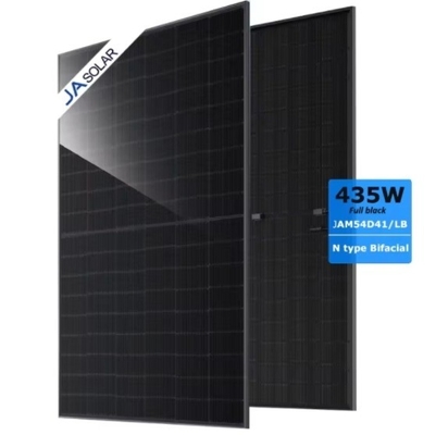 Vollschwarze doppelglasartige bifaziale Photovoltaikmodule Typ N JAM54D41 JA Solarkollektor