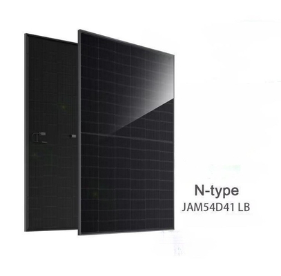 JA Solarpanel JAM54D41 LB Vollschwarz Doppelglas N-Typ Bifacial Solarmodul 450w