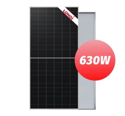 Longi 620W 625W 630W Solarmodule Monokristalline Silizium-Halbzellen-Solar-PV-Panel